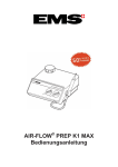 AIR-FLOW PREP K1 MAX Bedienungsanleitung