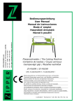 Bedienungsanleitung Fliesenschneider ZI-FS200 und ZI