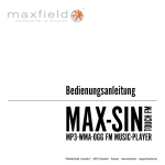 MAX-SIN TOUCH FM Bedienungsanelitung