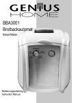 BBA3001 Brotbackautomat