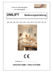 Bedienungsanleitung Deckenliftsysteme UNILIFT Serie