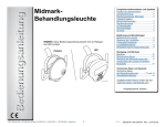 Technische Daten der Behandlungsleuchte