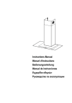 Instructions Manual Manuel d'Instructions Bedienungsanleitung