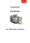 Handleiding Comfortice IJs/ Milkshake machine