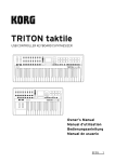 TRITON taktile Owner's manual