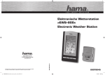 Elektronische Wetterstation »EWS-800« Electronic Weather Station