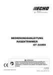 BEDIENUNGSANLEITUNG RASENTRIMMER GT-222ES