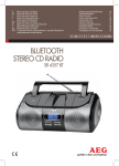 BLUETOOTH STEREO CD RADIO