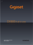 Gigaset DX800A Anleitung