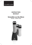 INSTRUCTION BOOKLET Smoothie on the Move