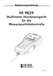 HI 9829 - PCE Deutschland