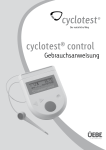 Cyclotest Control Bedienungsanleitung