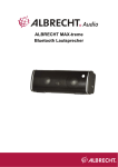ALBRECHT MAX-treme Bluetooth Lautsprecher