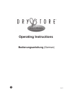 Dry & Store® Global Operating Instructions