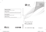 Bedienungsanleitung LG KS365