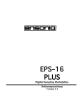 Ensoniq EPS-16 Plus Bedienungsanleitung
