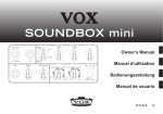 SOUNDBOX mini Owner's Manual