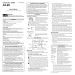 CA-40 Owner's Manual