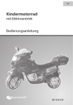 Kindermotorrad mit Elektroantrieb