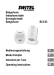 Babyphone Interphone bébé Sorveglia−bebè Babyphone BCC53