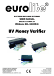 EUROLITE Money Verifier User Manual