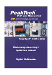 PeakTech® 3355 / 3360 Bedienungsanleitung / operation