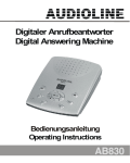 Digitaler Anrufbeantworter Digital Answering Machine