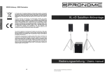 XL-xD Satelliten Aktivanlage Bedienungsanleitung / Users manual