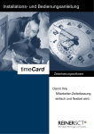 timeCard Bedienungsanleitung
