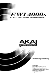 Akai Professional EWI4000s Bedienungsanleitung