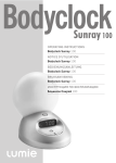 OPERATING INSTRUCTIONS Bodyclock Sunray 100