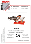 Bedienungsanleitung Abricht-Dickenhobelmaschine