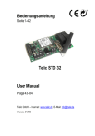 Bedienungsanleitung Telic STD 32 User Manual