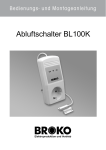 Abluftschalter BL100K - Dunstabzugshauben.de