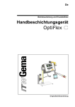 Handbeschichtungsgerät OptiFlex C - Ersatzteilliste