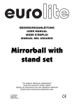 Mirrorball with stand set