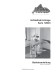 Schließnaht-Anlage Serie 1280/4 Betriebsanleitung