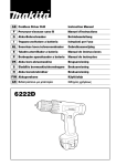 GB Cordless Driver Drill Instruction Manual F Perceuse