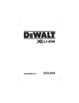 Instruction Manual (Européen) - DeWalt Service Technical Home Page