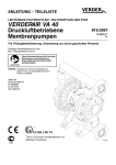 Bedienungsanleitung Druckluftmembranpumpe VA40 Kunststoff