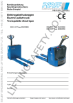 Elektrogabelhubwagen Electric pallet truck