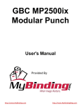 GBC MP2500ix Modular Punch