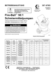 307878P, 50:1 Ratio Fire-Ball Lubrication Pump