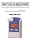 Bedienungsanleitung - Stempeluhren