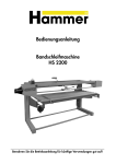 Bedienungsanleitung Bandschleifmaschine HS 2200