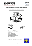 BETRIEBSANLEITUNG & ERSATZTEILE HFO FREQUENZ