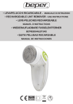 manuale di istruzioni • rechargeable lint remover - use