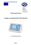 Anzeige- und Bedieneinheit PCE- RS Serie www