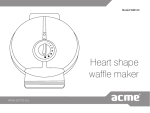 Heart shape waffle maker