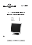 TFT-LCD-FARBMONITOR BENUTZERHANDBUCH - SC